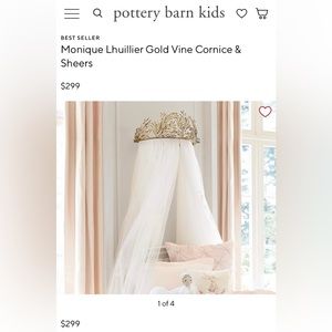 Monique Lhuillier Sheers (does not include cornice).